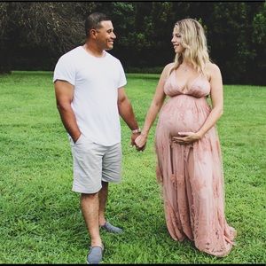 LUXXEL Lace Maxi dress